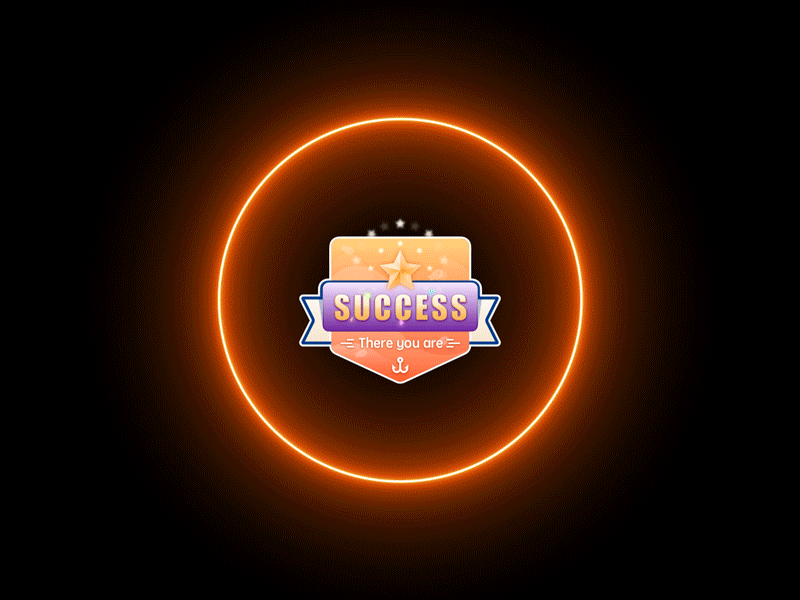 Particle & Glow animation glow particle popup ui