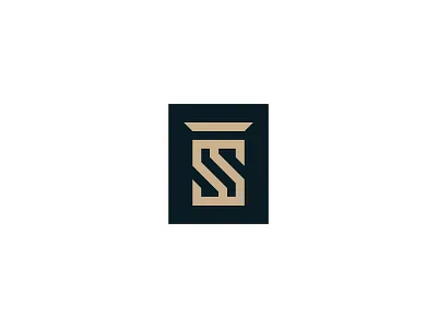 S + Law advocate judge law logo minimal s s letter s logo simple sina