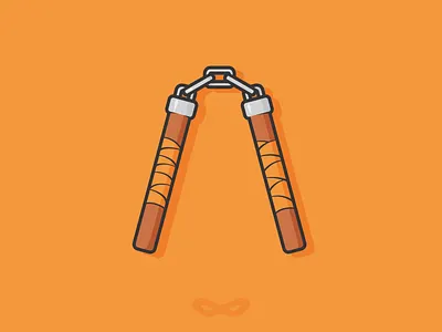 TMNT - Michelangelo illustration michelangelo nunchucks teenage mutant ninja turtles tmnt vector weapon