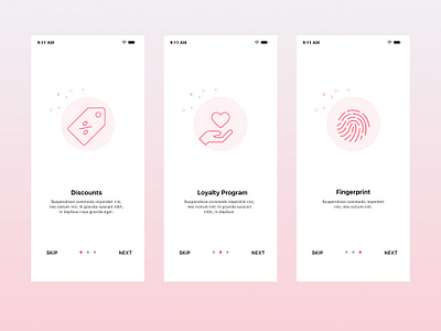 Onboarding Screen for Iphone App app design illustration ipone light ui