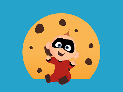 Num Num Cookie 30 day challenge 30days adobe adobe illustration adobe illustrator animated design digital disney disney art disneyworld figmadesign flat flat design illustration illustration art illustration challenge incredibles pixar vector