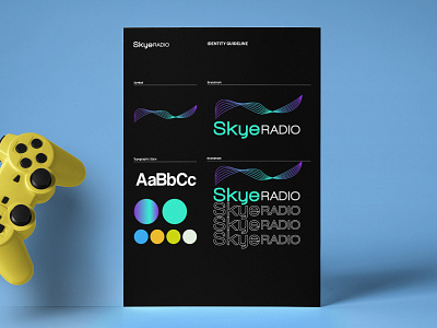 SKYE Radio blue branding design identity guideline logo radio logo s logo