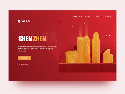 ShenZhen-Illustrator 2.5d design hello dribbble illustration sketch ui 插画 渐变