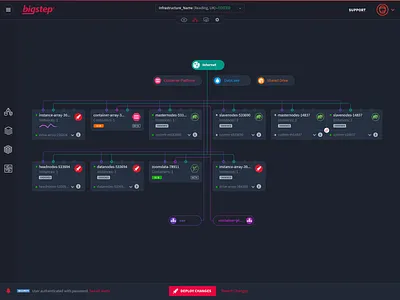 Diagram control center dark mode diagram interface design ui ux