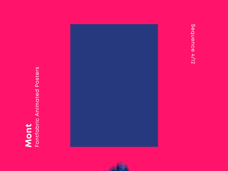 Fontfabric Animated Posters 4/12 - Mont creative design font fontfabric illustration letter lettering poster type typeface typography