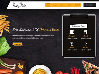 Tastybite Food Restaurant WordPress Theme food food template food theme restaurant webdesign wordpress wordpress design wordpress theme wordpress themes