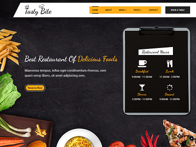 Tastybite Food Restaurant WordPress Theme food food template food theme restaurant webdesign wordpress wordpress design wordpress theme wordpress themes