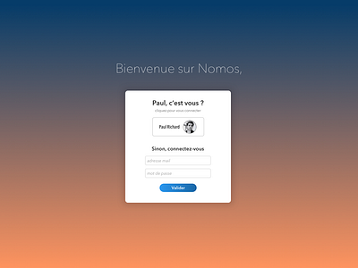 Nomos - sign in branding canvas collaborative design desktop gradient logo sketch ui