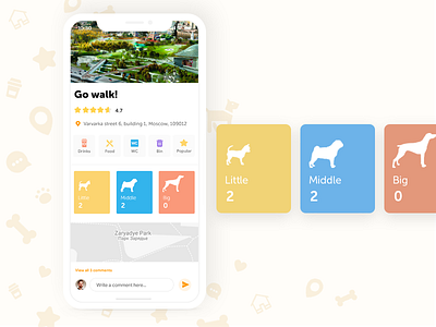 DogLetsWalk. Mobile app. android app ios mobile app ui ux