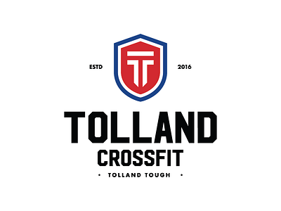 Tolland Crossfit badge badge design badge logo branding connecticut crossfit crossfit logo design fitness fitness center fitness logo gym gym logo health identity design logo logo design t t logo tolland