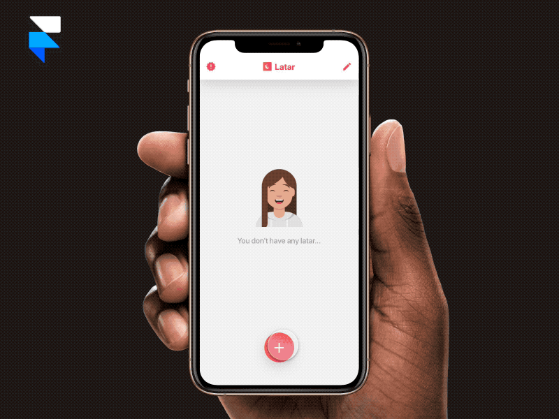 Latar App First Screen app avatar framerx interaction interaction design