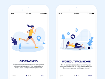 In App Illustration Drafts app illustration mobile onboarding runtastic ux vector