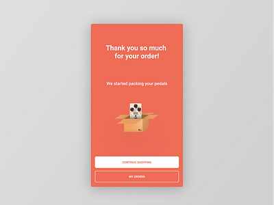 Figma #DailyUI #077 Thank You app app concept dailyui design ecommerce figma flat interface orders thank you ui ux