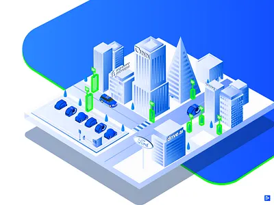 Smart City ai art cars city datalabeling design dribbble graphicdesign illustration illustrator isometric playment sketch vector vector artwork website