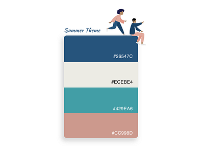 Colour Pallete @colour @illustration @pallete @summer @theme