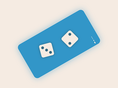 Lifelimitsart 025 / Dice app app blue concept dailyui design dice dices die flat game idea material minimal minimalism mobile play roll shake ui vector