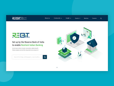 Banner- Cybersecurity Platform banking banner design cybersecurity illustration ui uxui design visual design
