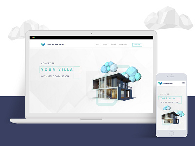 Responsive Design- Villas On Rent illustration mobile design rental app responsive design ui design uxui design visual design website design