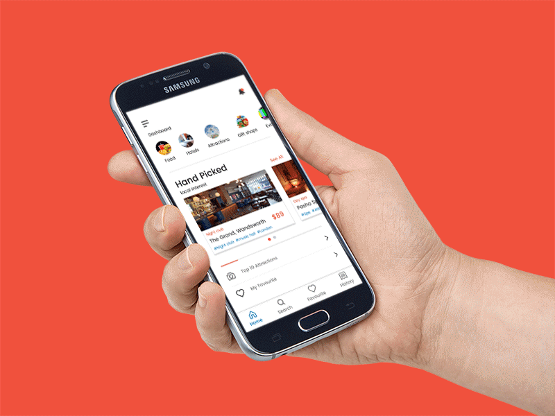 DayOut (Mobile app) micro animation mobile app ui design
