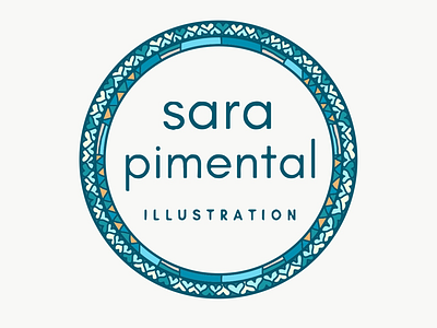 Sara Pimental Illustration Logo adobe draw branding circles color design identity illustrator logo