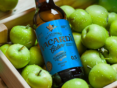 Vacardi cider craft label label design packagedesign packaging