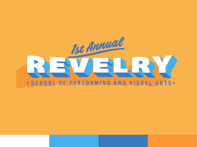 Revelry Comp1 3d type event logo university