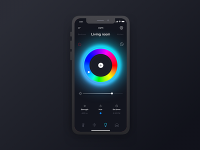 SmartHome app app challange concept daily ui design ios iphone led light smart smart home smarthome ui