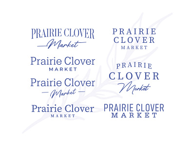 Text Options for Prairie Clover Market boutique clover farm floral market prairie