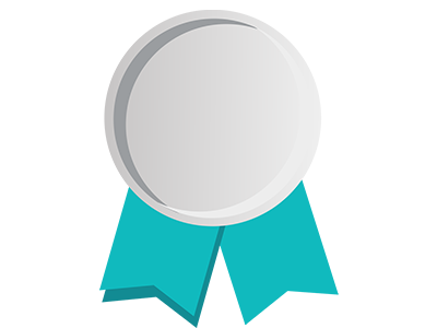 Silver Medal badge gamification illustration medal silver silver medal