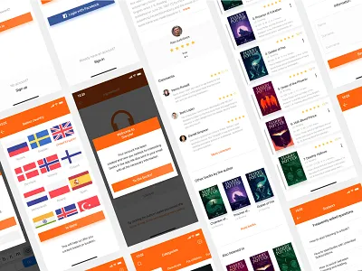 Redesign concept Storytel / 1 Shot 🎧🎧🎧 design interface mobile ui ux