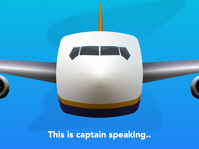 This is captain speaking .. airplane boeing challenge daily daily challange design drawing illustration illustrator squarish vector