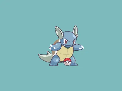 #008 character design design flat illustration ilustracion nintendo poke pokeball pokedex pokemon pokemongo vector wartortle water