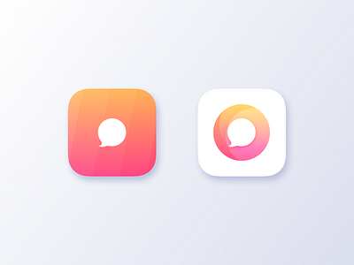 App icon app icon app icon design app icons clean ios ios icon material talk