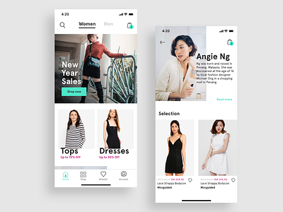 Fashion Ecommerce app design ecommerce shop ui ui ux ux