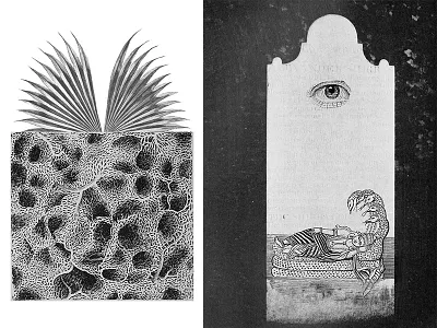 La Loona I bnw collage eye fantasy graphic design hindu illustration sci fi sleep surreal