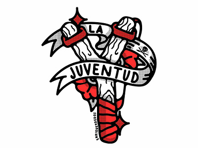 La Juventud design illustration punk punkrock questioneverything sticker stickers vector