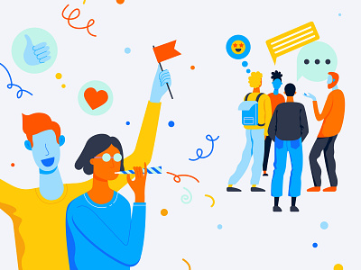 Celebrating illustration vector