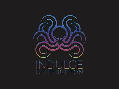 Indulge Distribution brand branding business canabis design distribution ecigars graphic design grapic design indulge logo logo design logodesign marihuana o logo octopus vape vector weed weed distribution