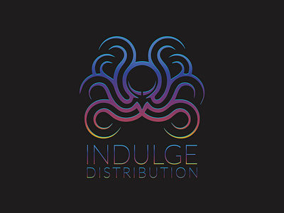 Indulge Distribution brand branding business canabis design distribution ecigars graphic design grapic design indulge logo logo design logodesign marihuana o logo octopus vape vector weed weed distribution