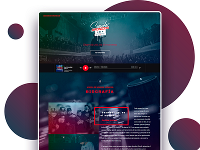 Sonidos Kronicos TV black brand branding color colors concept design diseño logo rap ui ux web design