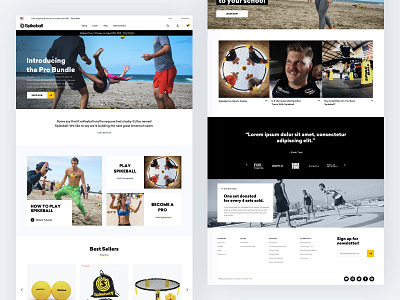 Spikeball Homepage ecommerce homepage homepage design shopify shopping ui ux