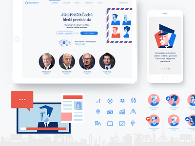 Prezident 21 application identity ui ux design voting