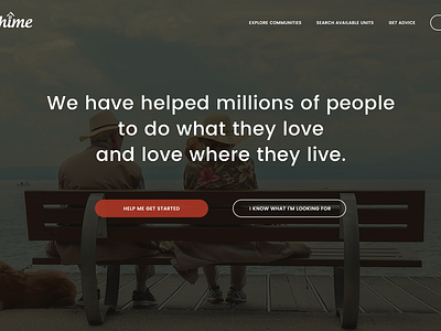 Home Page for Living Appartments Website branding home page design ux ux ui web design