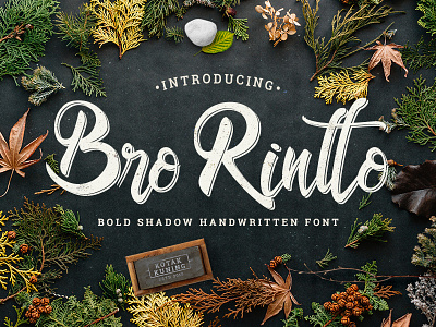 Bro Rintro Font branding calligraphy font font awesome font bundle font design handwriting handwritten lettering logotype retro script type typeface typography vintage