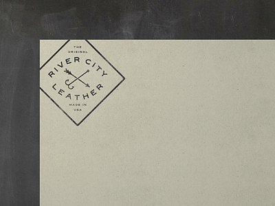 N° 009 | Jessie Jay Design for River City Leather antique badge branding leather logo ohio retro timeless vintage