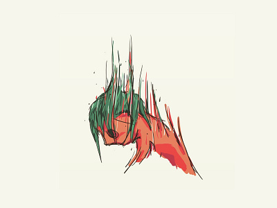 Abstract Movement abstract chaotic color digital figure memory morph movement painting sketch