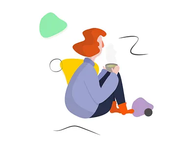 Tea Time cute digital drawing digital illustration drawing drink girl girl illustration illustration tea tea cup vector art