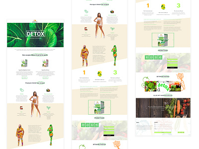 Landing Page Detox Soup beauty beauty products bio clean design detox landing page modern design natural soup weight weight loss weight loss products