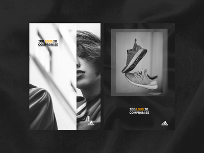 Adidas - Poster III adidas black and white concept design fashion graphic poster print retro wall