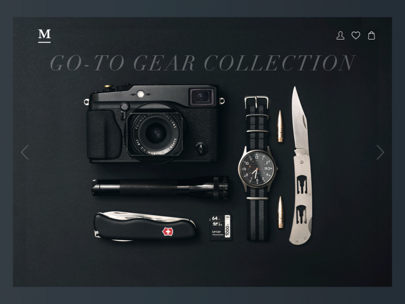 Daily UI - 012 E-commerce Shop animation camera collection dailyui dailyui 012 design ecommerce graphic motion shop site store ui